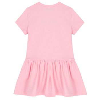 Girls Pink Logo Dress