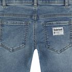Boys Blue Denim Logo Jeans, 1, hi-res