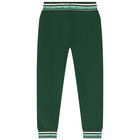 بنطلون رياضى أولاد بالشعار باللون الاخضر, 1, hi-res