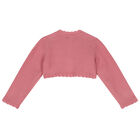 Younger Girls Pink Bolero Cardigan, 1, hi-res