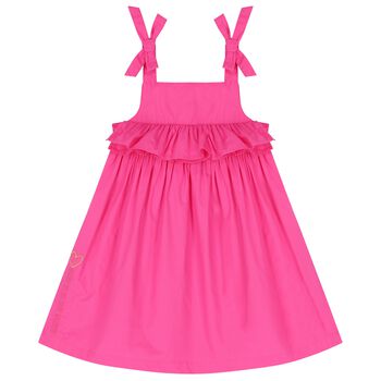 Girls Pink Ruffle dress