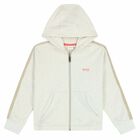 Girls Grey Logo Zip Up Top, 1, hi-res