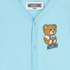 Pink Teddy Bear Logo Babygrow Set, 3, hi-res