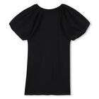 Girls Black Bag Dress, 1, hi-res