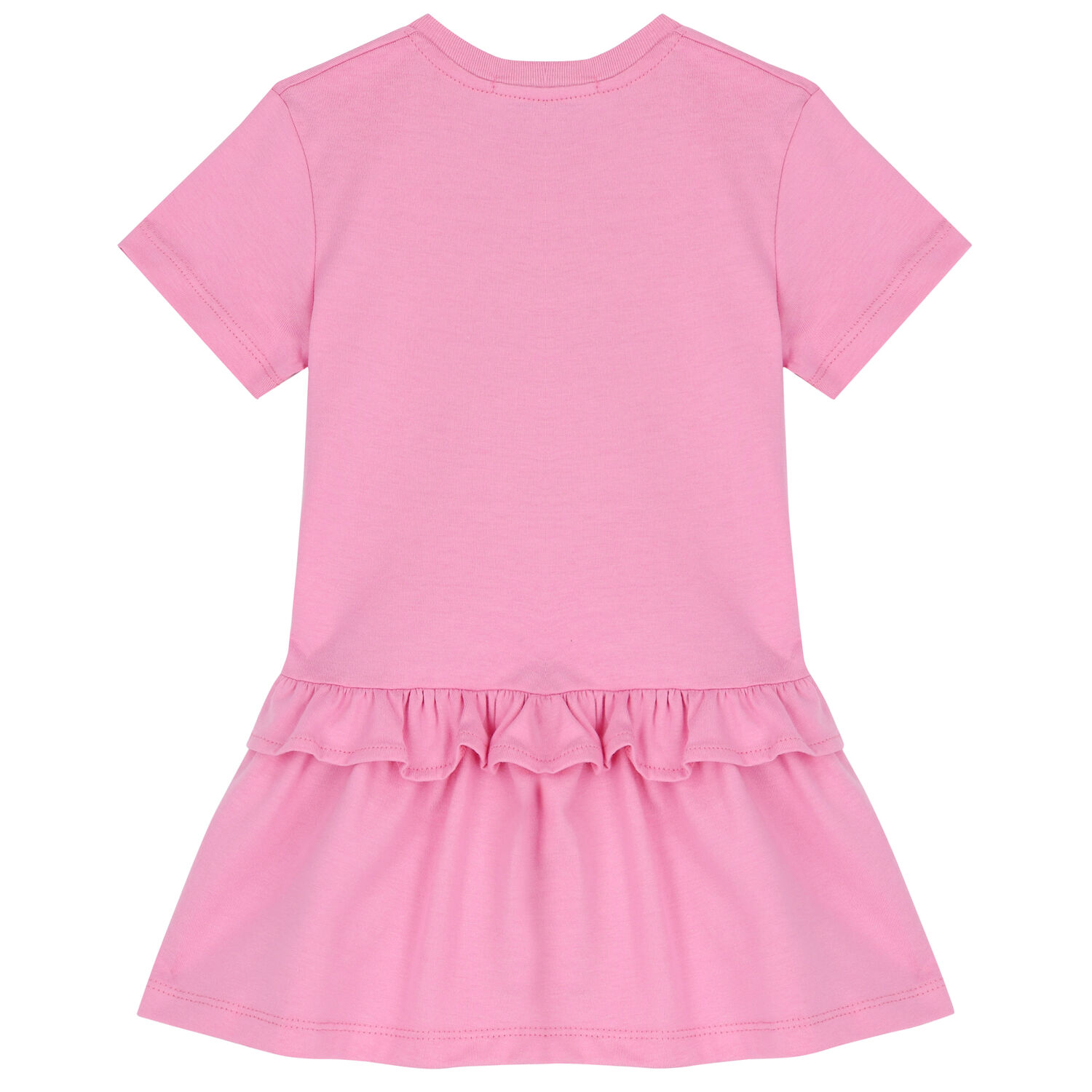 Younger Girls Pink Logo Dress, 1, hi-res