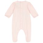 Baby Girls Pink Bow Babygrow Set, 1, hi-res