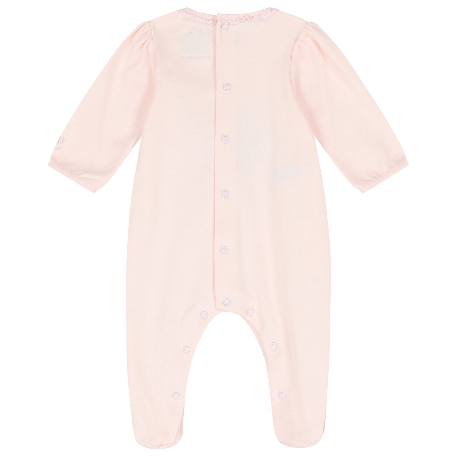 Baby Girls Pink Bow Babygrow Set, 1, hi-res image number null