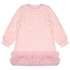Girls Pink Sequin Embellished Jeanette Dress, 1, hi-res