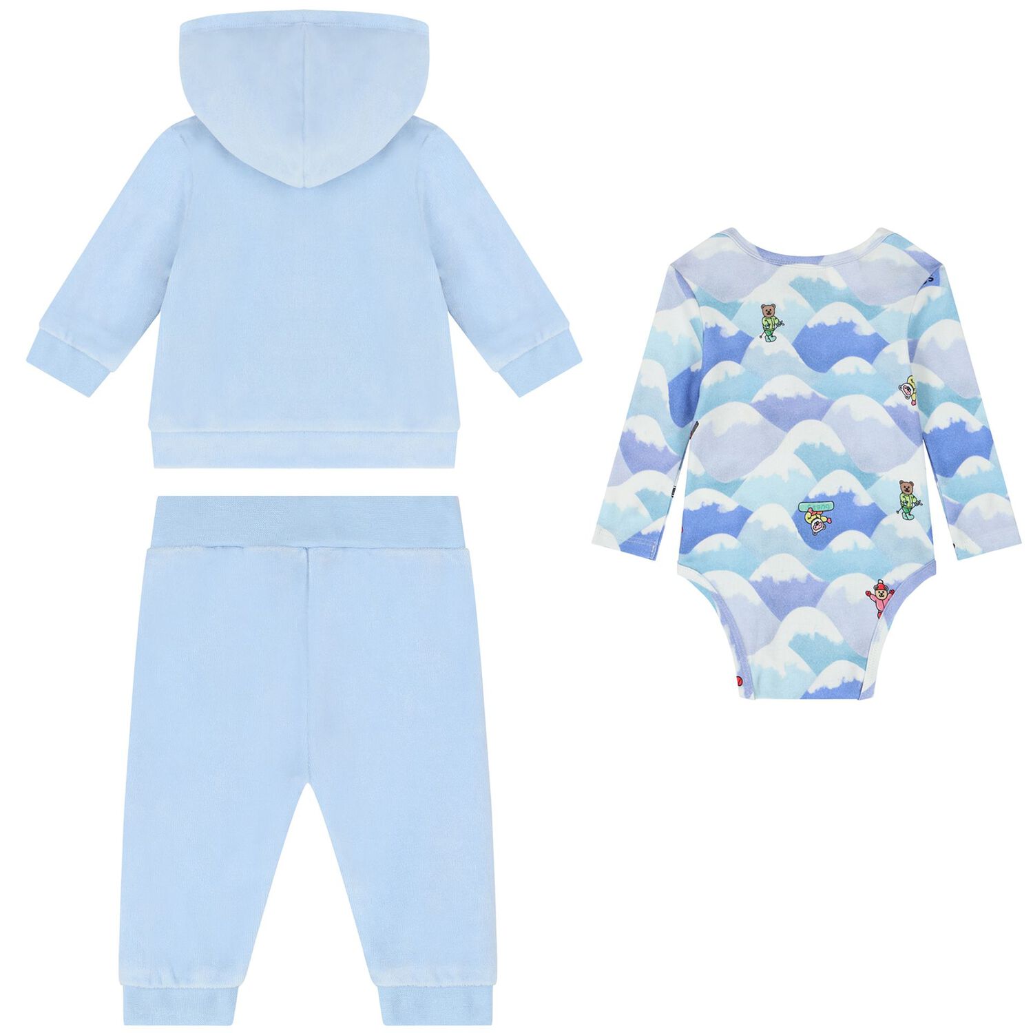 Baby Boys Blue Tracksuit (3 Piece), 1, hi-res