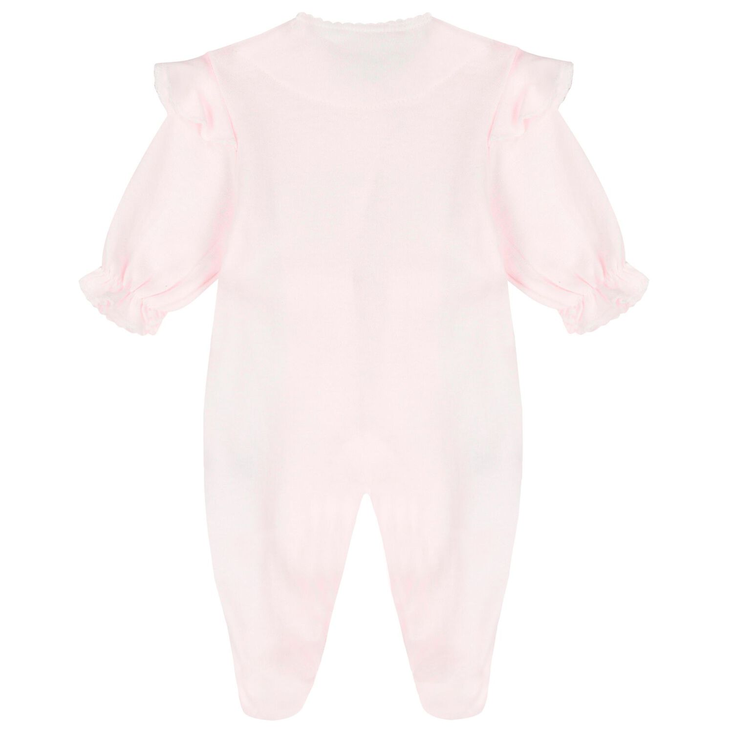 Baby Girls Pink Floral Babygrow, 1, hi-res