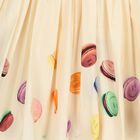 Girls Yellow Macarons Dress, 1, hi-res