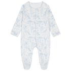 Baby Boys White & Blue Africa Babygrow Gift Set, 1, hi-res