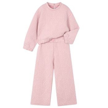Girls Pink Tracksuit
