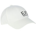 Boys White Logo Cap, 3, hi-res