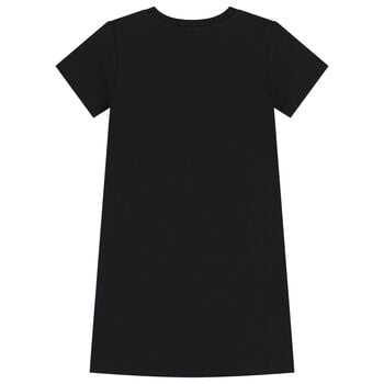 Girls Black Logo Dress