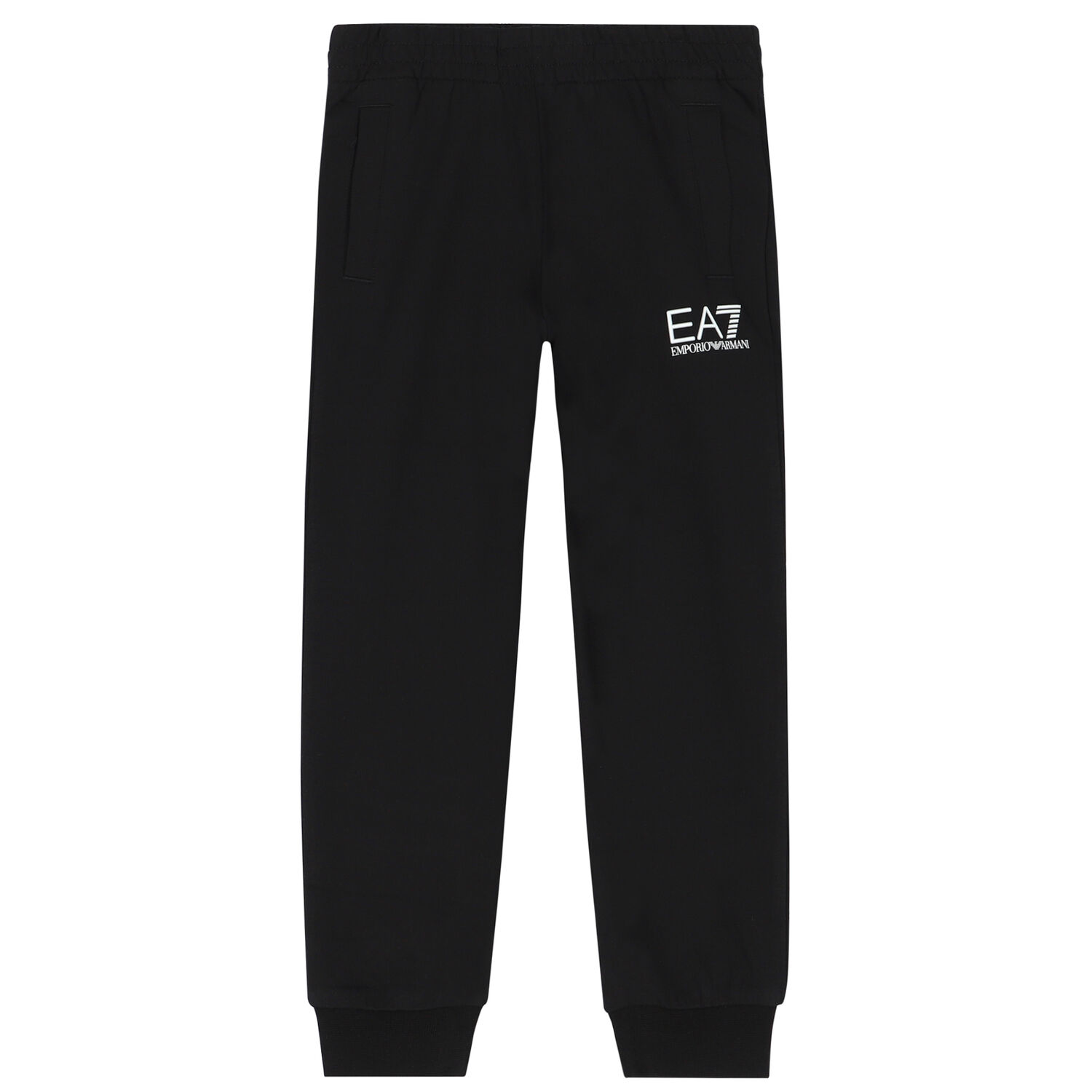 Boys Black Logo Joggers, 1, hi-res