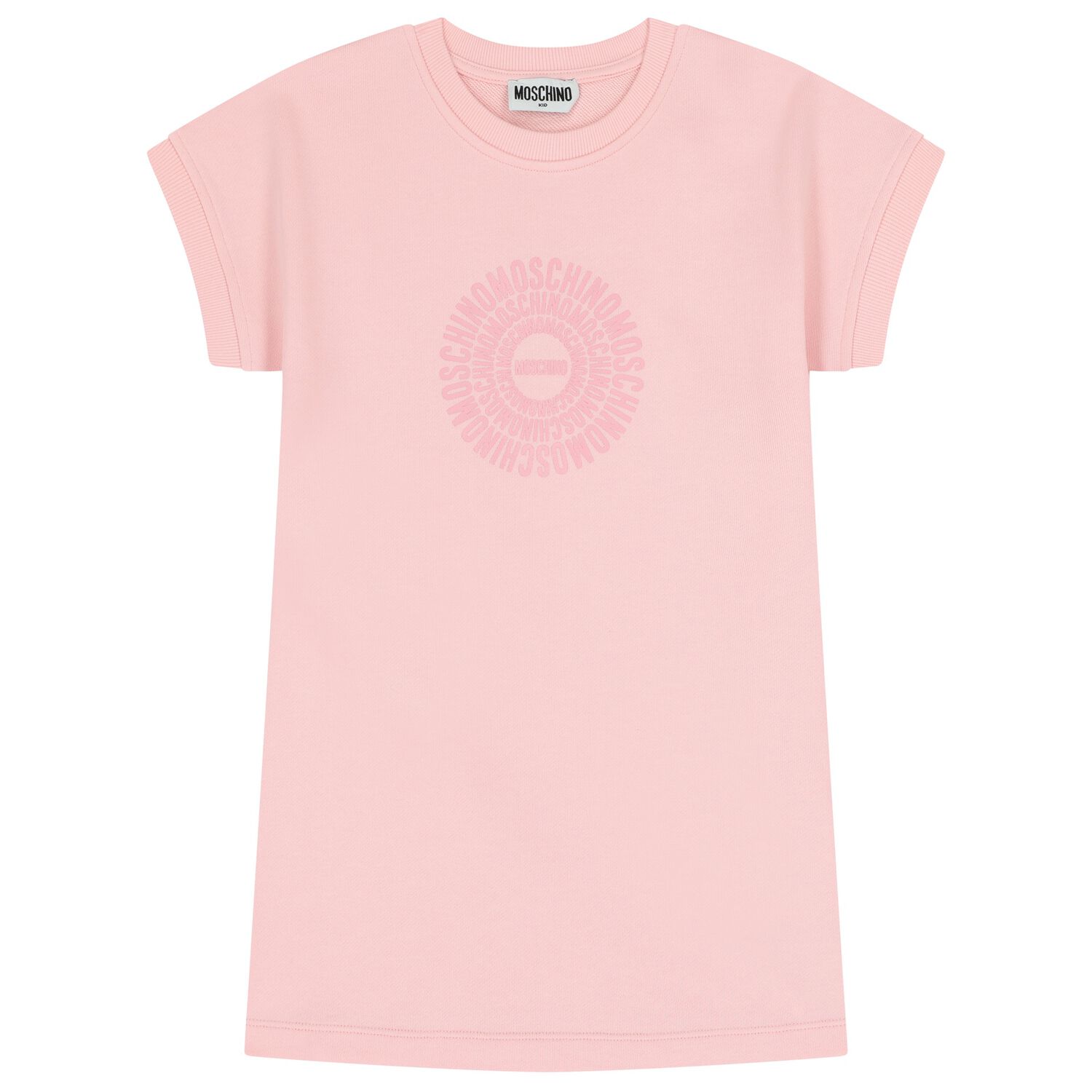 Girls Pink Logo Dress, 1, hi-res