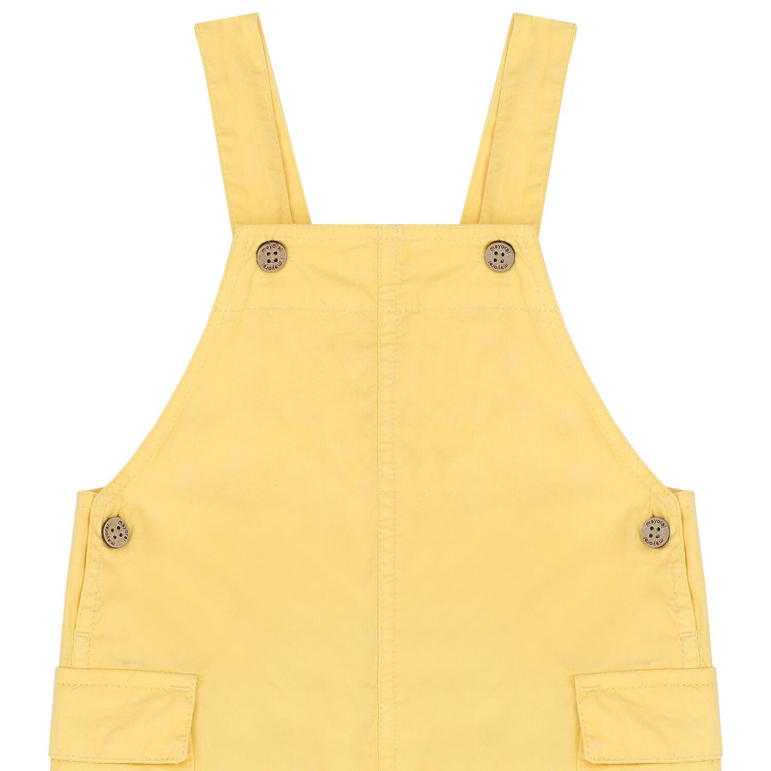 Younger Boys Yellow Dungarees, 1, hi-res