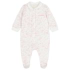 Baby Girls White & Pink Toile de Jouy Babygrow Gift Set, 1, hi-res