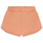 Girls Mini Me Orange Logo Shorts, 2, hi-res