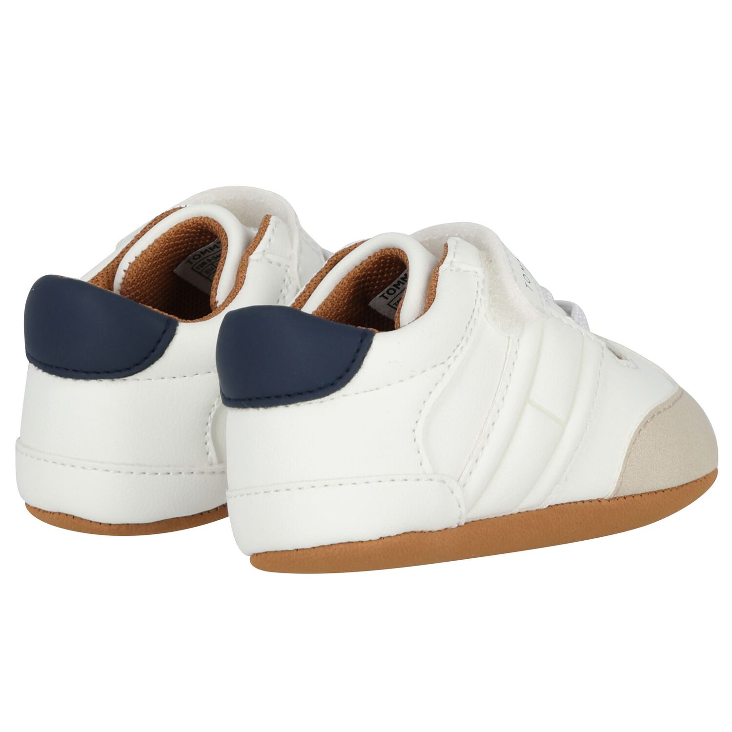 Baby Boys Ivory Logo Pre Walker Shoes, 1, hi-res