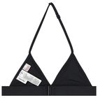 مايوه بكيني بنات بالشعار باللون الأسود, 1, hi-res