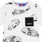 Younger Boys White Logo T-Shirt, 1, hi-res