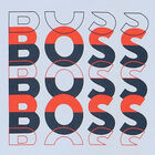 Younger Boys Blue Logo Long Sleeve Top, 1, hi-res