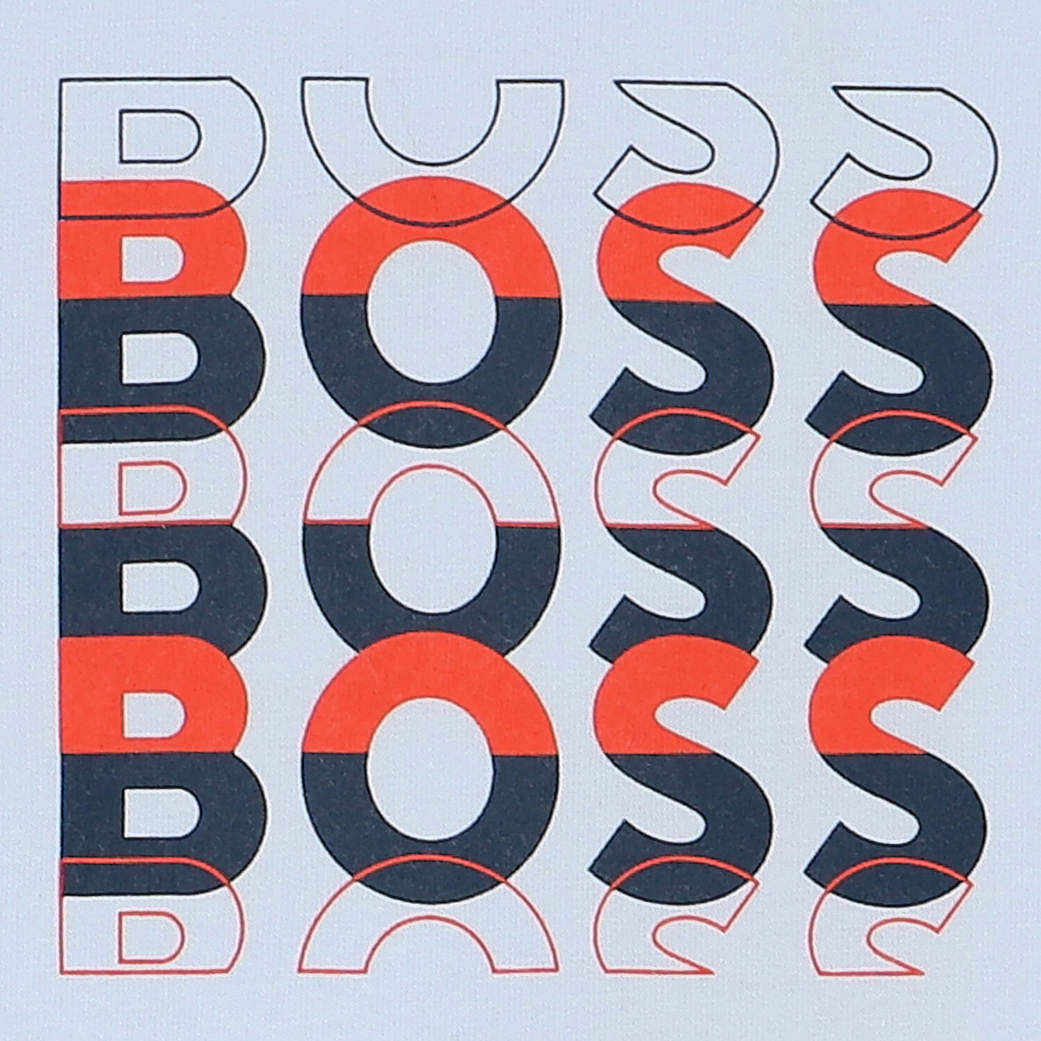 Younger Boys Blue Logo Long Sleeve Top, 1, hi-res