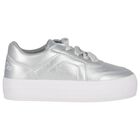 Girls Silver Logo Chunky Trainers, 1, hi-res