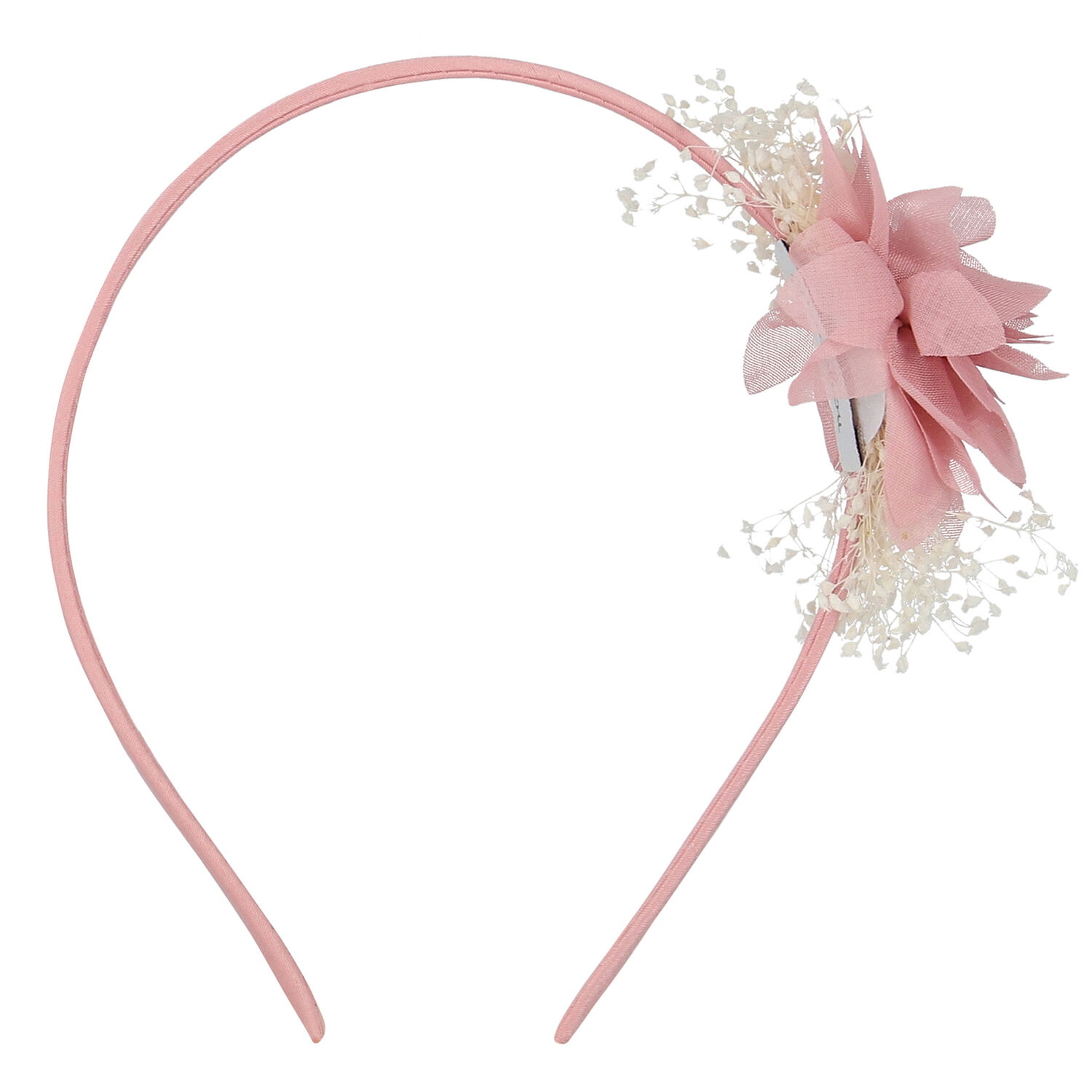 Girls Pink Flower Headband, 1, hi-res image number null
