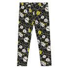 Girls Black Logo Leggings, 1, hi-res