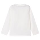 Boys White Dinosaur Long Sleeve Top, 1, hi-res