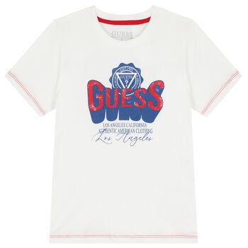Boys White Logo T-Shirt