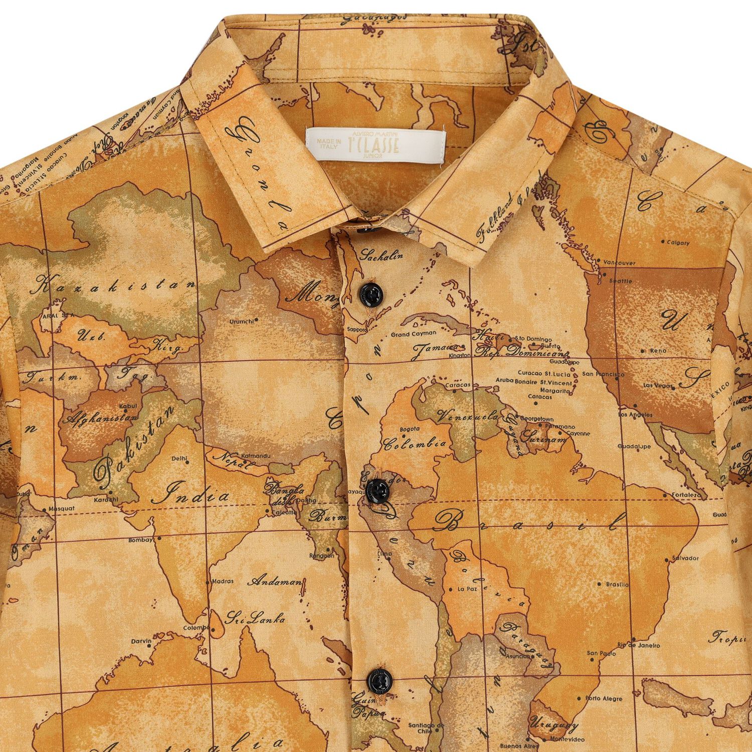Boys Beige Geo Map Shirt, 1, hi-res image number null