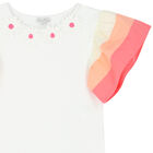 Girls White Flower T-Shirt, 1, hi-res