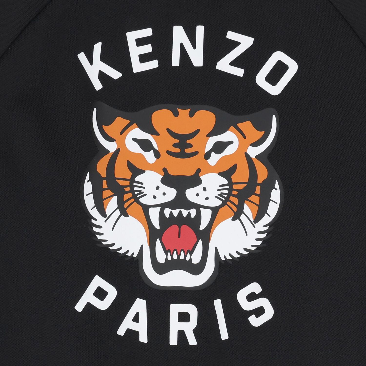 Black Tiger Logo Zip Up Top, 1, hi-res