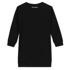 Girls Black Jumper Dress, 1, hi-res