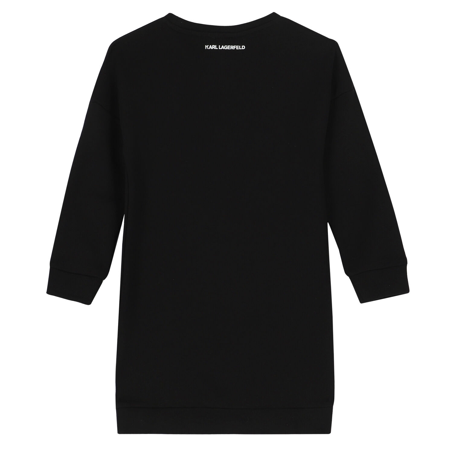 Girls Black Jumper Dress, 1, hi-res