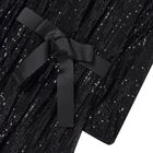 Girls Black Sequin Dress, 1, hi-res
