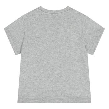 Younger Grey Teddy Bear Logo T-Shirt