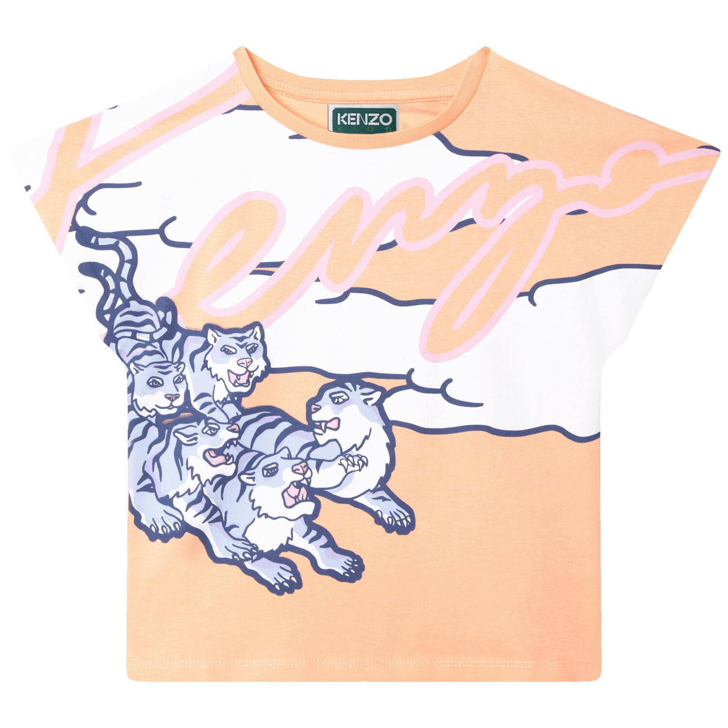 Girls Orange Logo T-Shirt, 1, hi-res image number null