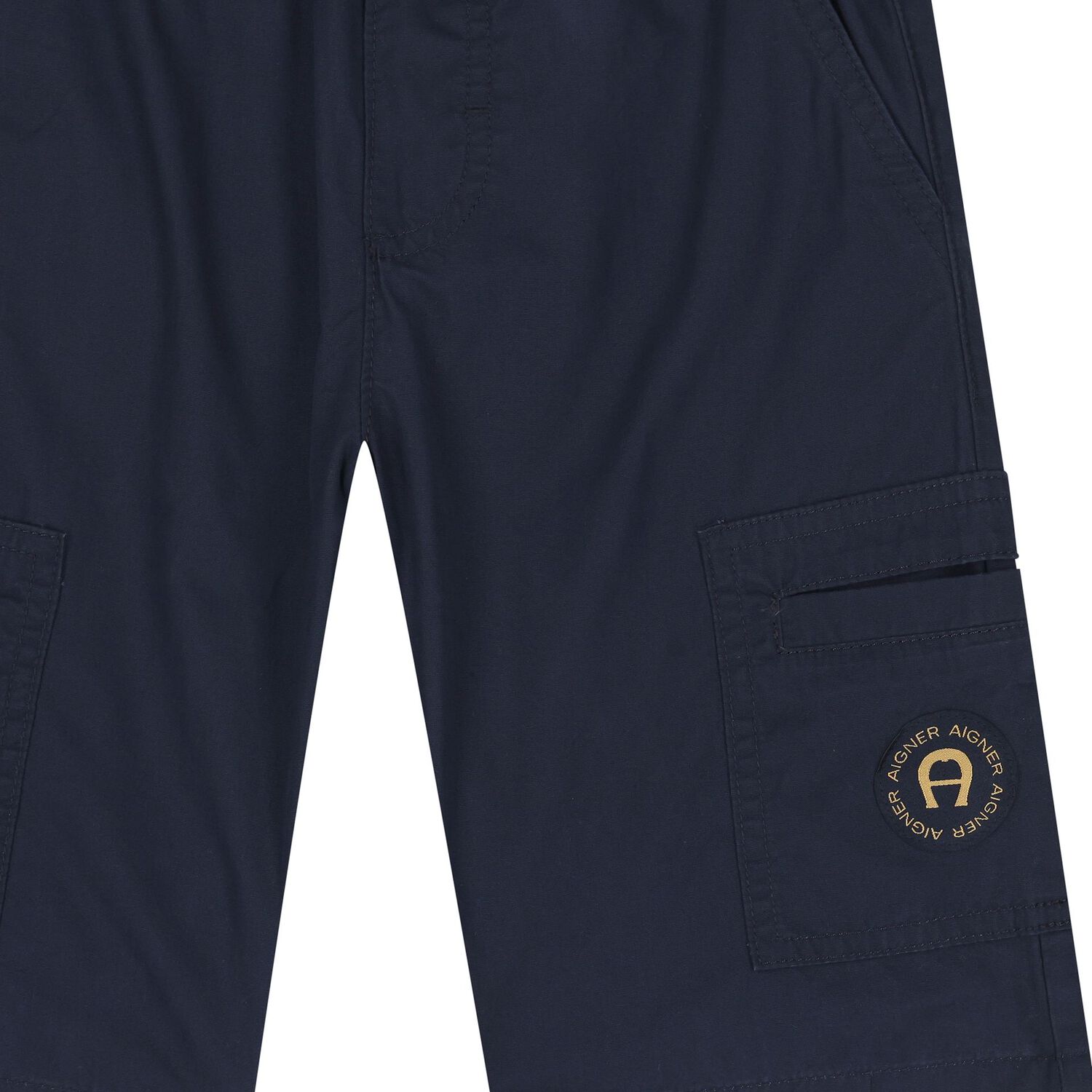 Boys Navy Blue Logo Shorts, 3, hi-res image number null