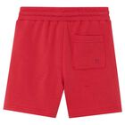 Boys Red Logo Shorts, 8, hi-res
