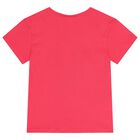 Girls Pink Dancing Lady T-Shirt, 1, hi-res