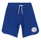 Boys White & Blue Logo Shorts Set, 1, hi-res