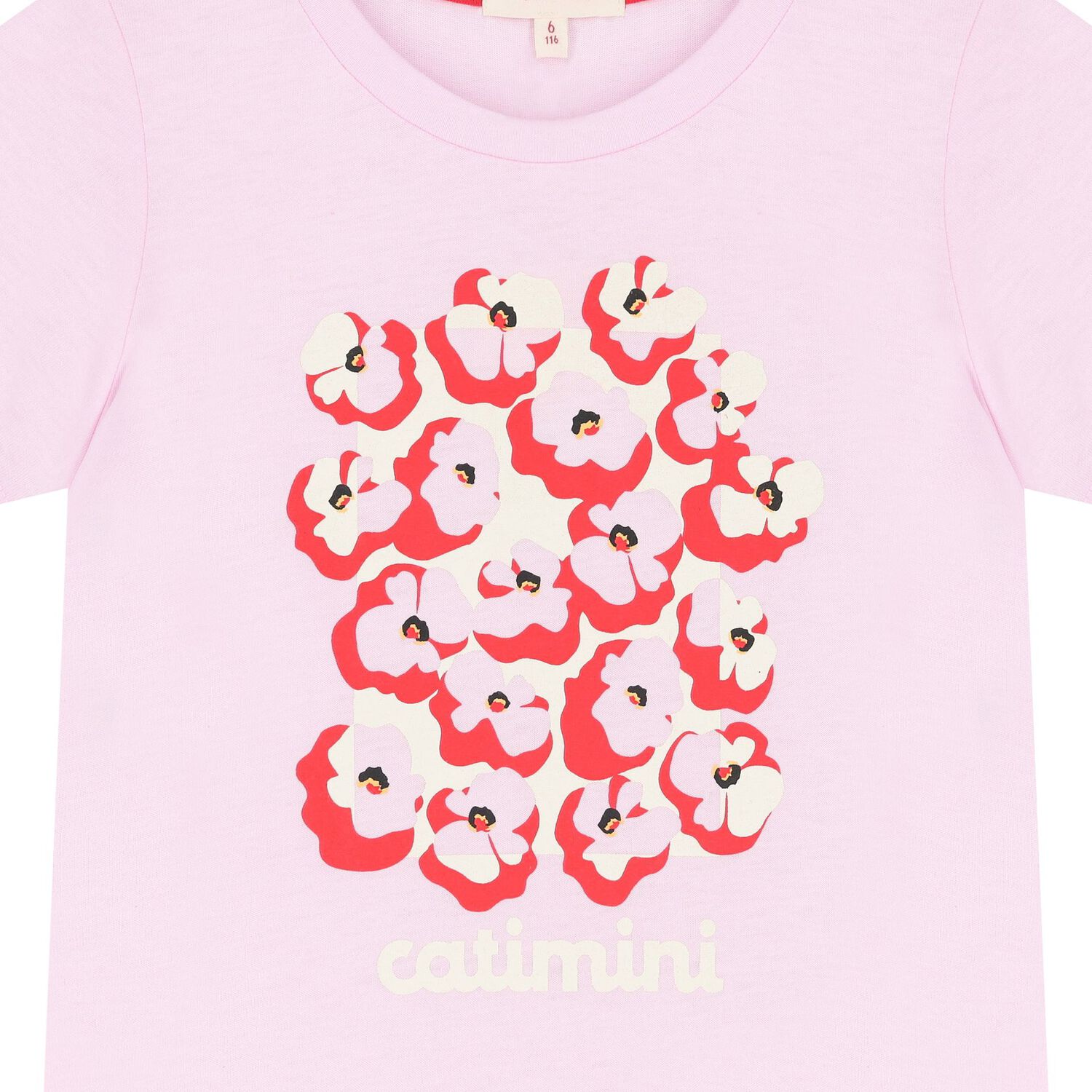 Girls Pink Floral T-Shirt, 1, hi-res image number null