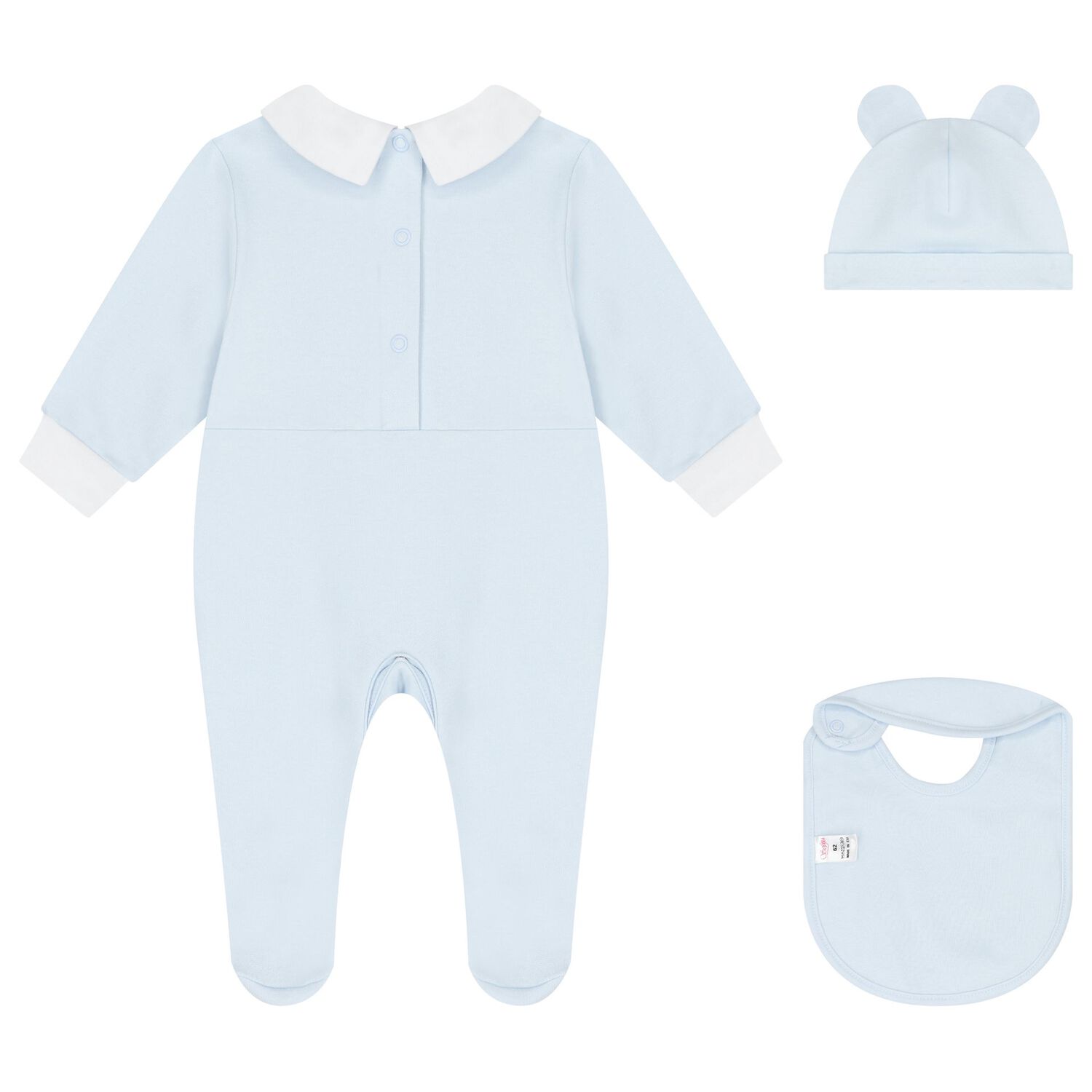 Baby Boys Blue Babygrow Gift Set, 1, hi-res