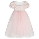 Girls Sofy Pink Sequin Tulle Dress, 1, hi-res