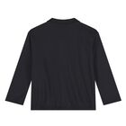 بدلة رياضية بشعار أزرق داكن للأولاد الصغار, 1, hi-res